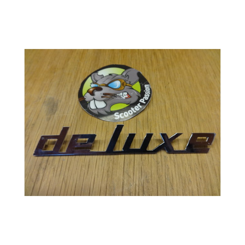 Logo "DeLuxe" zijpaneel Lambretta Junior 50 De Luxe