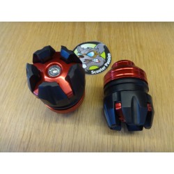 Set 2 crash pads "SPINNER" voor elektrische step - ROOD