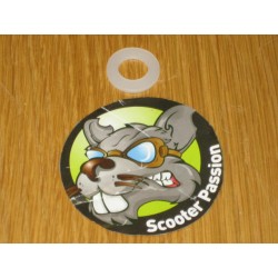 Anti-trilling nylon rondelle as dichting systeem zijpaneel Lambretta LI, TV, SX