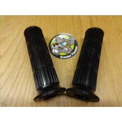 poignées caoutchouc Ø24mm noire vespa smallframe V50 50 special PX