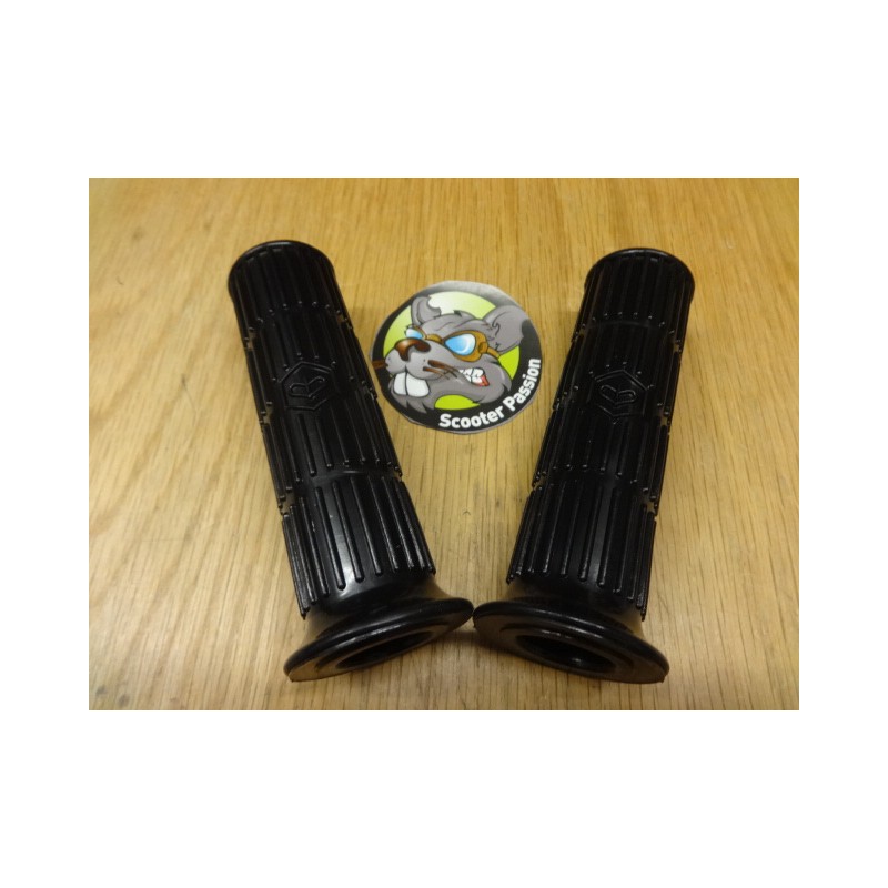 poignées caoutchouc Ø24mm noire vespa smallframe V50 50 special PX