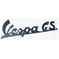 Logo beenschild"Vespa GS" ZWART voor Vespa GS 160 belgie