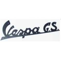 Monogramme / emblème de tablier "Vespa GS" NOIR pour Vespa GS 160