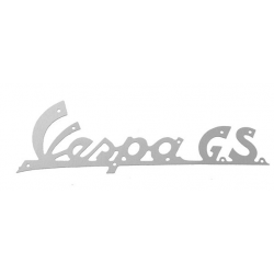 Monogramme / emblème de tablier "Vespa GS" CHROME pour Vespa GS 160