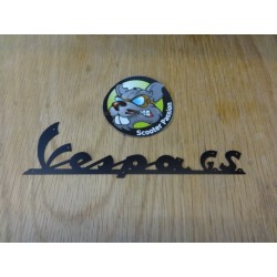 Monogramme / emblème de tablier "Vespa GS" NOIR pour Vespa GS 160