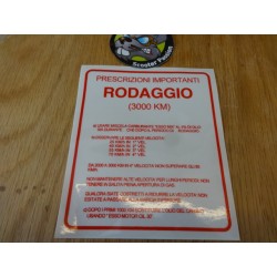Sticker "RODAGGIO" voor Vespa GS 160