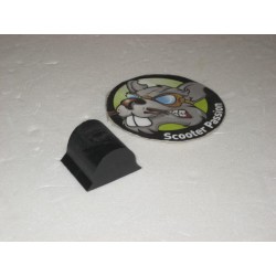 Rubber buffer bovenaan...