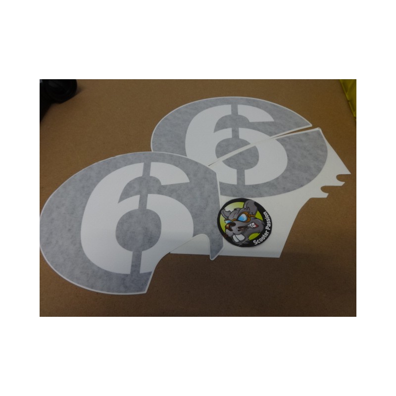 sei giorni stickers vespa belgie te koop