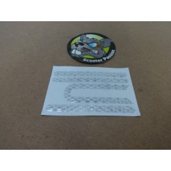 Autocollants blancs  pour Xiaomi M365