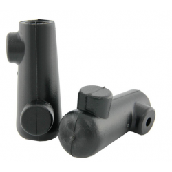 Set 2 rubbers Ø16mm  poot voor Vespa 50 R/Special/Elestart/SR /90/R/125 PV/ET3