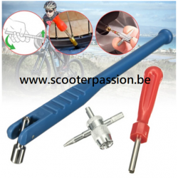 outil montage démontage valve tubeless vespa lambretta trottinette