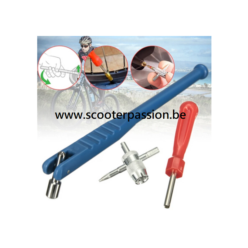 outil montage démontage valve tubeless vespa lambretta trottinette