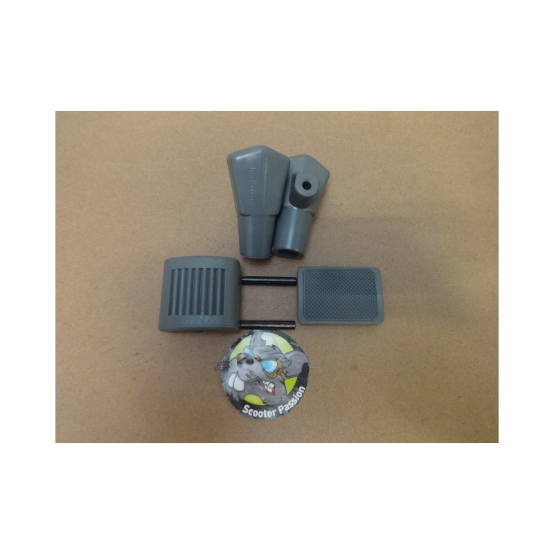 Kit caoutchouc gris pédales freins kick Lambretta Série 1, Série 2, Série 3 Li  TV SX