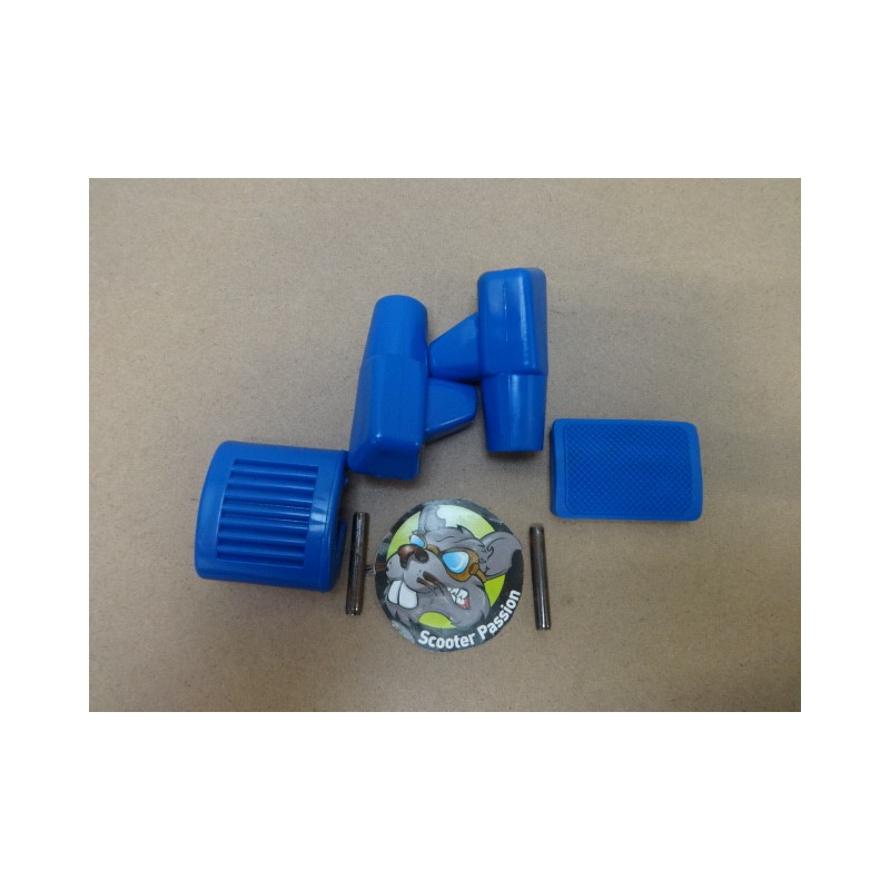 Kit caoutchouc BLEU pédales freins kick Lambretta Série 1, Série 2, Série 3 Li  TV SX