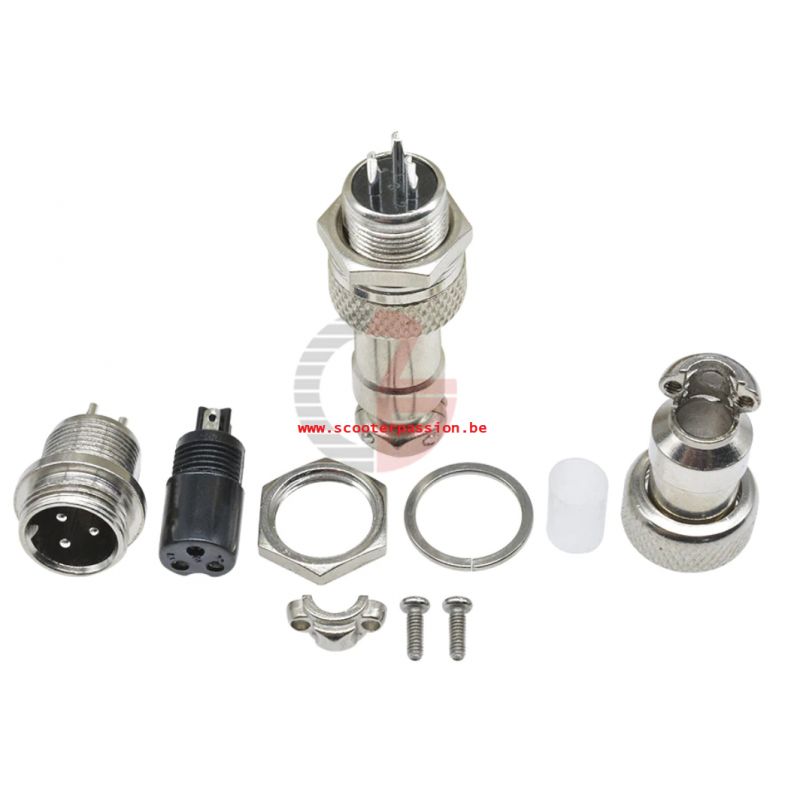 connector oplader GX16 3 pin elektrische step te koop belgie nederland