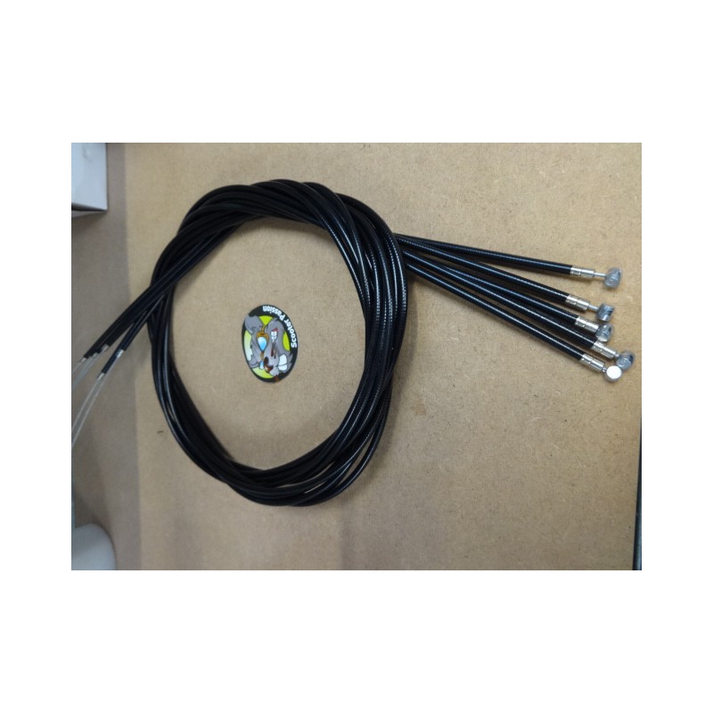 Buitenkabel en remkabel ACHTERAAN voor elektrische step Vsett9 et Vsett9+ scooterpassion Belgïe