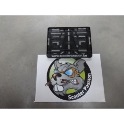 inschrijving plaathouder voor vespa en lambretta bij scooter passion belgïe