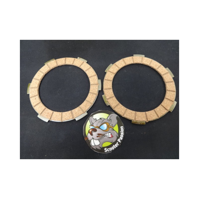 Set 2 plaaten koppeling Lambretta Junior 50 1966 à 1971 et Lui 50cc