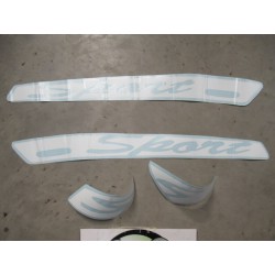 Kit autocollants "SPORT Vespa GTS bleu chez scooter passion à vendre