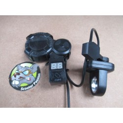Gachette QUAD + Ecran d'affichage LCD Vsett pour trottinette Vsett 8, 8+, 9, 9+, 10+ à vendre chez scooter passion