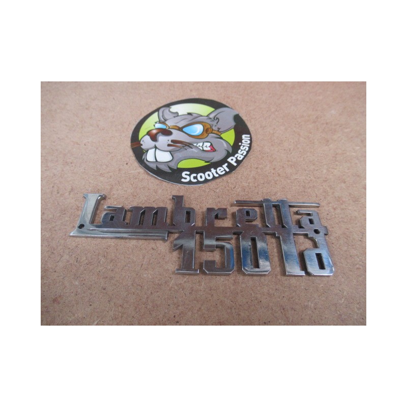 embleme tablier lambretta 150 LD chrome à vendre france belgique