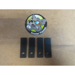 Kit 4 rubber montage achter handschoenenkastje Lambretta D150 bij scooter passion