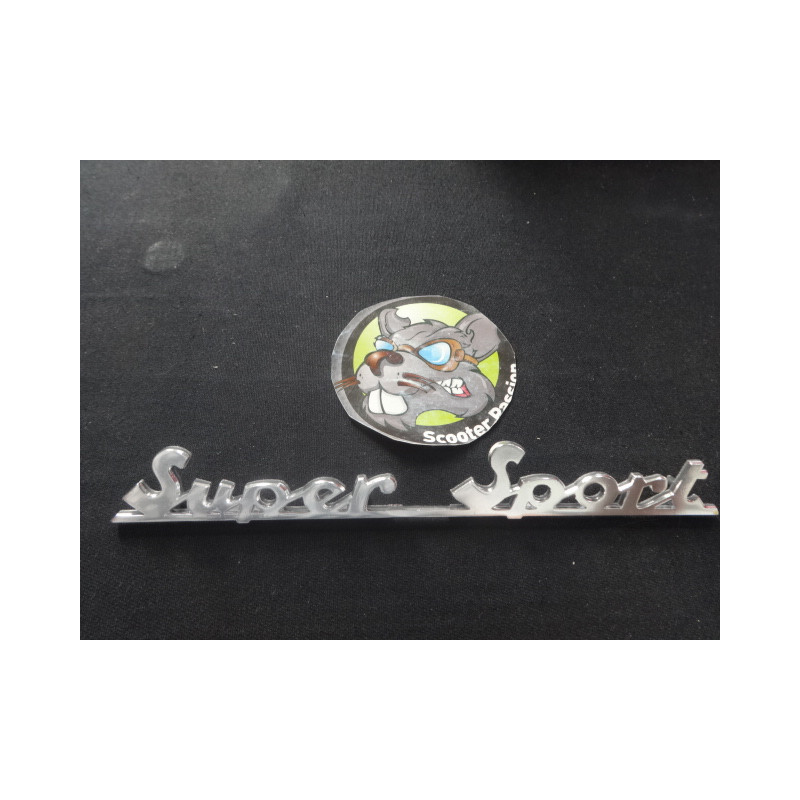 Embleem "Super Sport" achteraan voor Vespa 180 SS scooterpassion Belgïe
