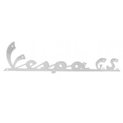 Vespa GS" badge voor voorschort van Vespa 160 GS bij scooter passion
