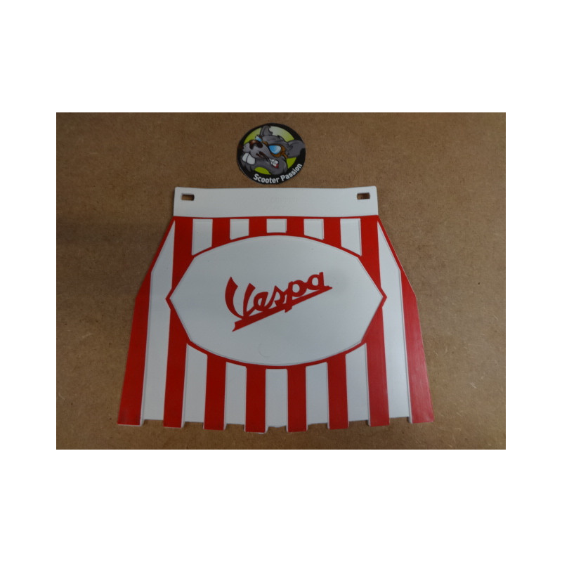 Achterspatbord pettolina "VESPA" wit / rood voor alle VESPA bij scooter passion in belgië
