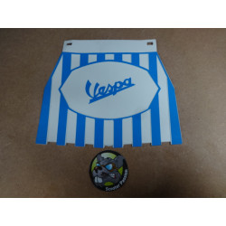 Achterspatbord pettolina "VESPA" wit / blauw voor alle VESPA bij scooter passion in belgië