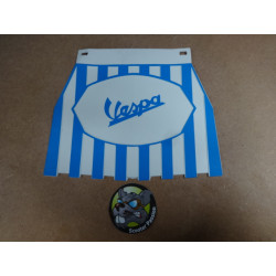 Garde-boue arrière pettolina "VESPA" blanc / bleu pour toutes les VESPA chez scooter passion en belgique et en france