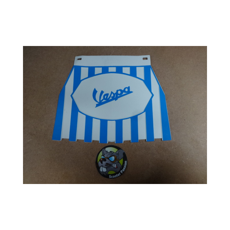 Garde-boue arrière pettolina "VESPA" blanc / bleu pour toutes les VESPA chez scooter passion en belgique et en france