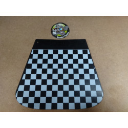 Bavette "VESPA" en damier blanc / noir pour toutes les VESPA