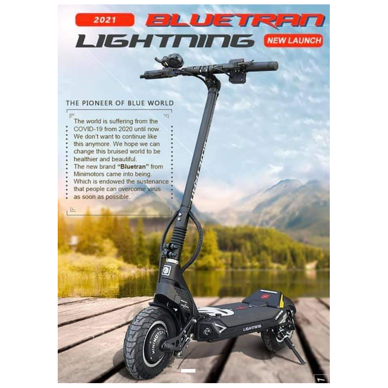 trottinette électrique minimotors bluetran lightning