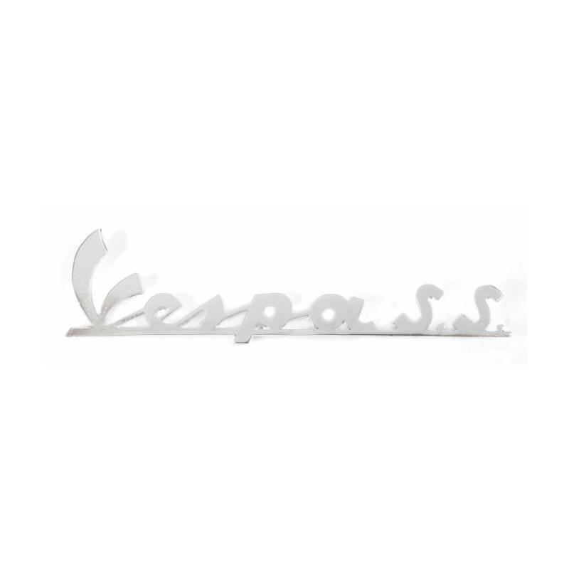Insigne "Vespa S.S" tablier avant pour Vespa 180 SS à vendre sur scooter passion en belgique et en france