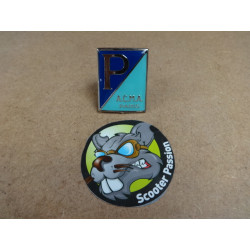 PIAGGIO stalen embleem voor vespa ACMA paris bij scooter passion