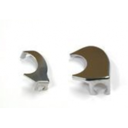 Set 2 CHROME kapjes voor gas en versnelling op stuur Lambretta E et F te koop belgie