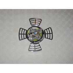 Set van 4 CHROME koelroosters voor Lambretta schijfremmen "Origineel" type bij scooter passion in belgië