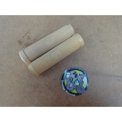 Poignées PIAGGIO BEIGE 24mm sans collerette pour Vespa Faro Basso et ACMA