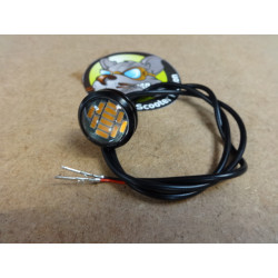 Achternood led ORANJE led elektrische step Minimotors Bluetran Lightning