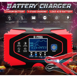  Chargeur Batterie Moto et Scooter - pour Batterie Lithium +  Acide