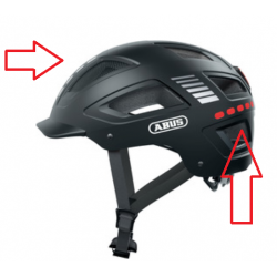 Helm elektrische step ABUS DUBBEL LED