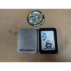 Briquet vespa vintage blanc chez scooter passion