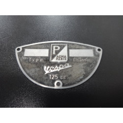 plaquette chassis vespa acma