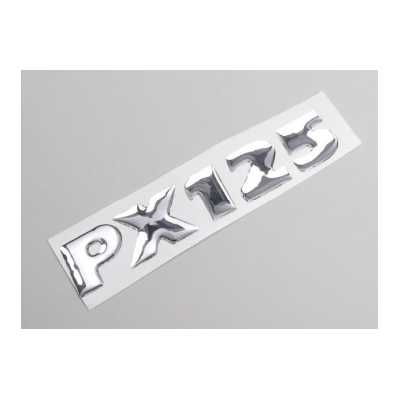 Embleem "PX 125" voor zijpaneel Vespa PX 125 van 1998 tot 2010
