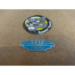 Zadel embleem SAT TORINO voor Lambretta
