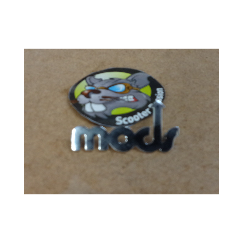 Emblème de tablier "Mods" pour Lambretta LI, TV, SX, GP/DL