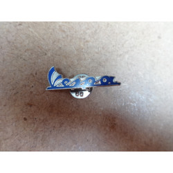 Pins "Vespa" blauw bij scooter passion
