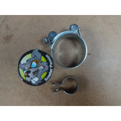 Set montage bevestiging uitlaat echappement clubman Lambretta série 1,2,3 GP/DL bij scooter passion in belgië