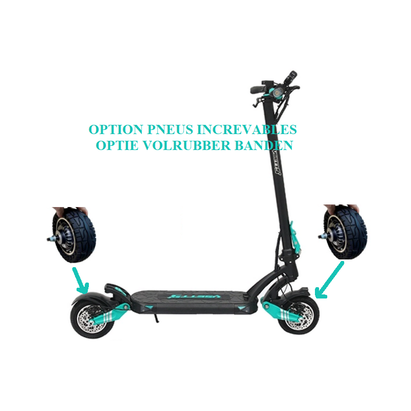 elektrische step Vsett9 met volrubber banden